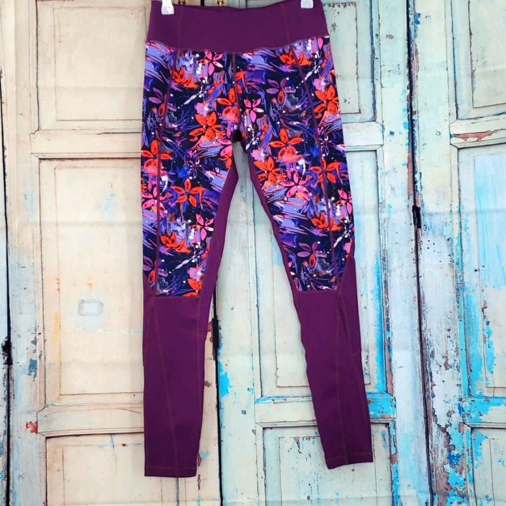 RARE Born Primitive Purple Floral Leggings